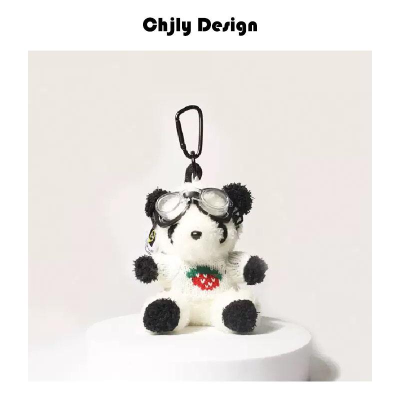 Baked Bear Bag Pendant Premium Plush Toy Doll Schoolbag Pendant Cute Keychain