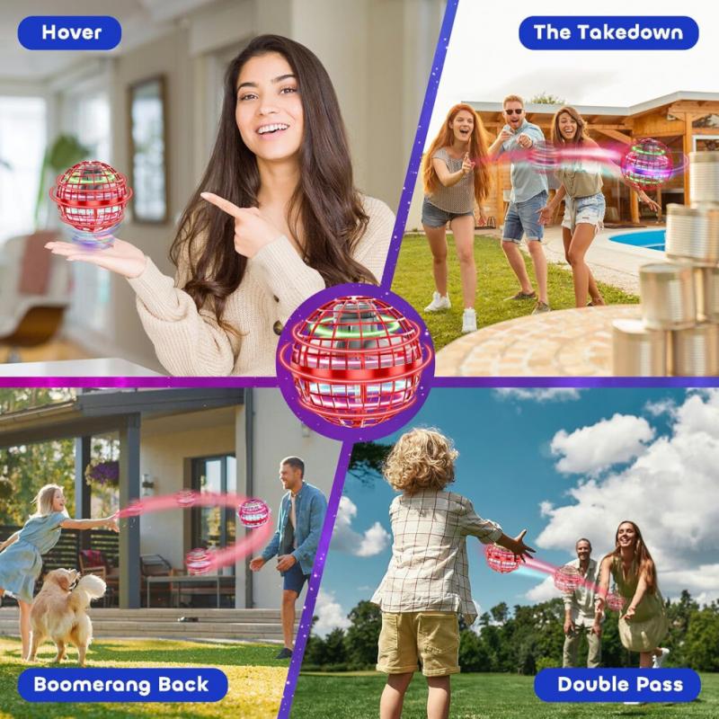 Flying Orb Ball 2024 Toys Soaring Hover Boomerang Spinner Hand Controlled Mini Drone Cosmic Globe Spinning Kids Outdoor Fly Toy Birthday Gift Cool Stu