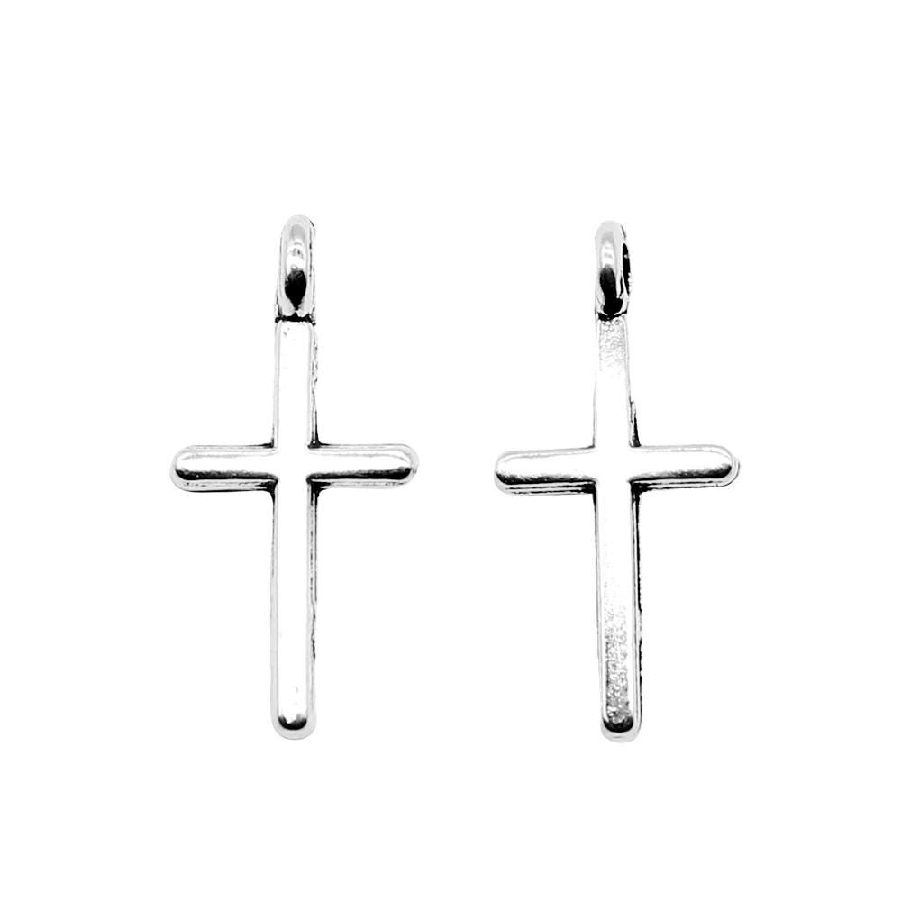 Pingentes de Cruz Clássica em Liga de Metal Multicor Para Joias Cristãs Minimalistas