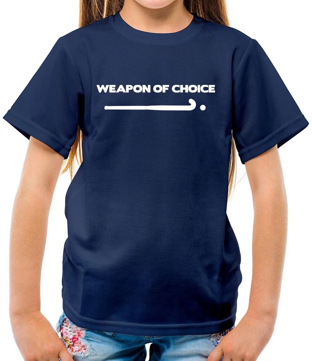 Weapon Of Choice Field Hockey - Kids T-Shirt - Player Sports Stick 150