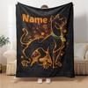 Warner (5) Customize Your Name Blanket Throw Personalized Blanket Ultra-Soft Throw For Sofa Bed Livingroom Chair All-Season Use