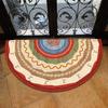 Half Circular Floor Mat Bathroom Non Slip Carpet Household Door Mat Dirt Resistant Foot Mat