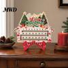 Rustic Xmas Decor Christmas Countdown Calendar, 25 Days Until Advent Vintage Indoor Outdoor Holiday Display Farmhouse Wooden Table Sign for