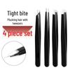 Stainless Steel High Precision Eyebrow and Eyelash Tweezers for Beauty Makeup