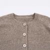 European Fashion Round Neck Button Knit Cardigan