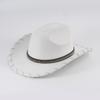 New Western Cowboy Hat Men's and Women's Metal Chain Decorative Ethnic Style Outdoor Jazz Hat Top Hat