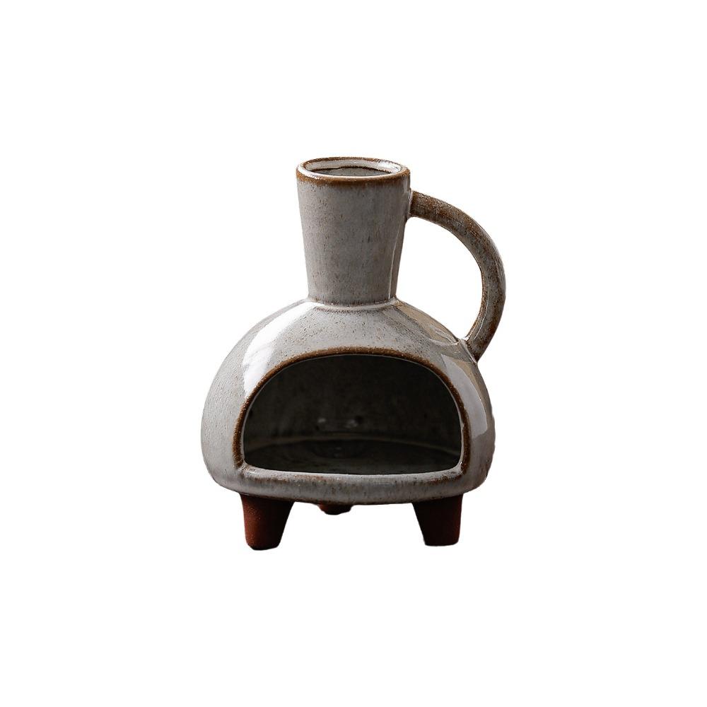

Exquisite Aromatherapy Burner Ceramic Incense Burner Portable Censer Holder Desktop Use Style A