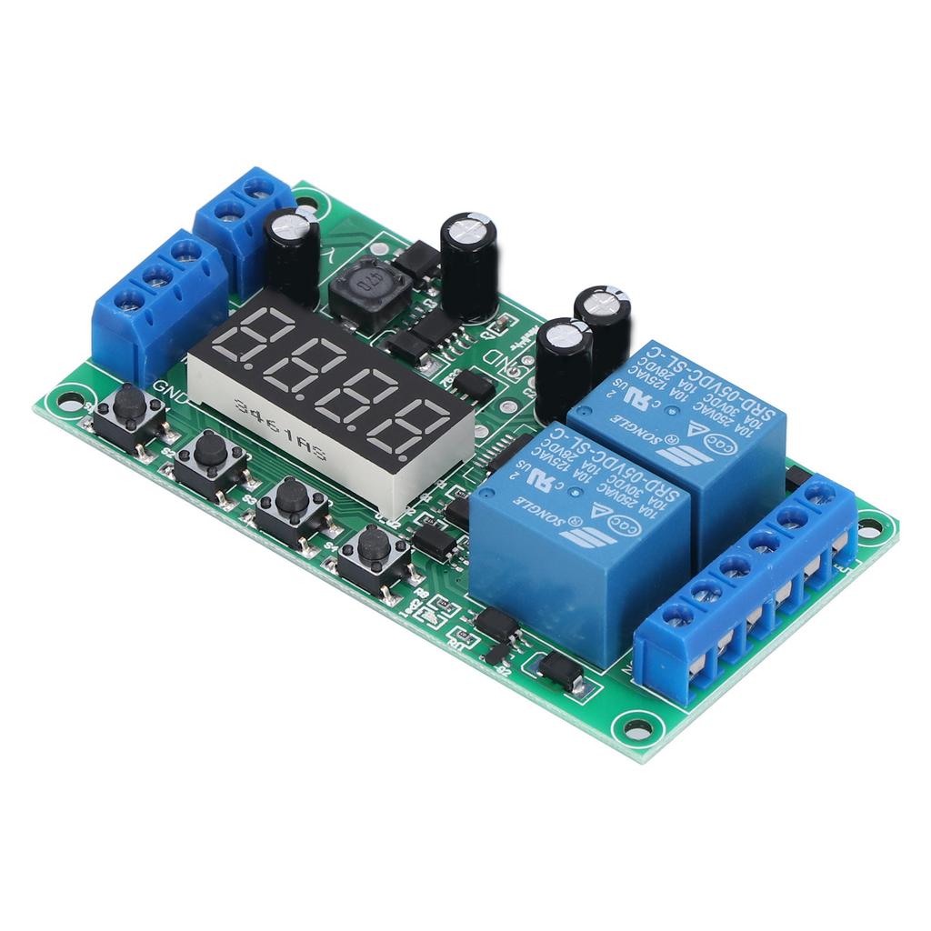 Verzögerungsrelaismodul 2 Kanal Impulstrigger Strom Aus Zyklus Timer Schaltschaltung YF‑7 7‑30VDC