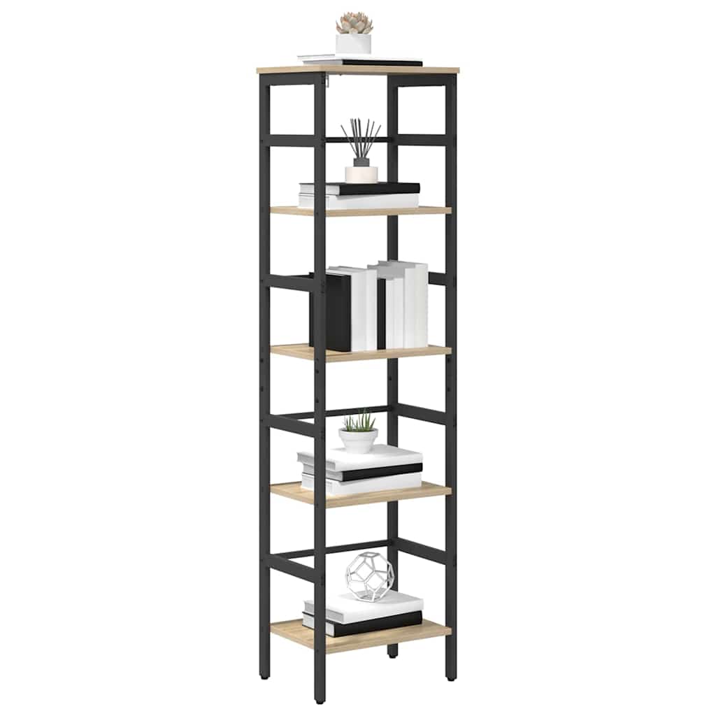 Bookshelf Sonoma Oak 40 X 29.5 X 149 Cm Particleboard