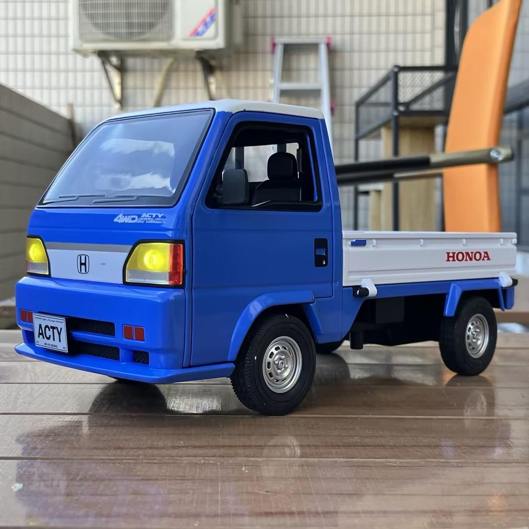 

1:18 Honda ACTY 4WD Attack Pickup Truck Alloy Metal Diecast Model Car Home Trendy & Desktop Display Ornament Birthday Gift Kids синій