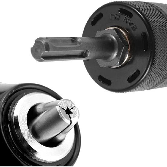 Heavy Duty Professional 2-13mm 1/2-inch SDS-Plus Keyless Adapter with Drill Chuck
