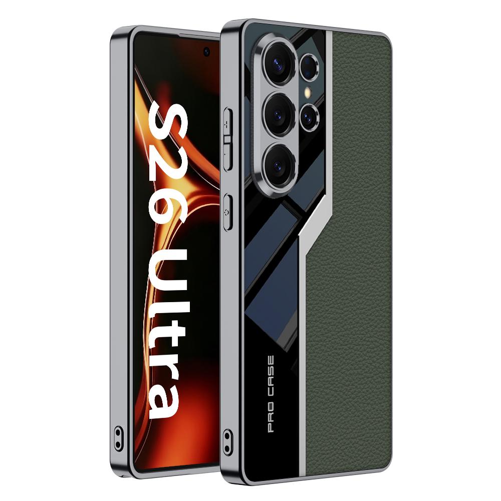 GKK Hülle für Samsung Galaxy S26 Ultra TPU+PC+PU Handy Rückseite Galvanisiert