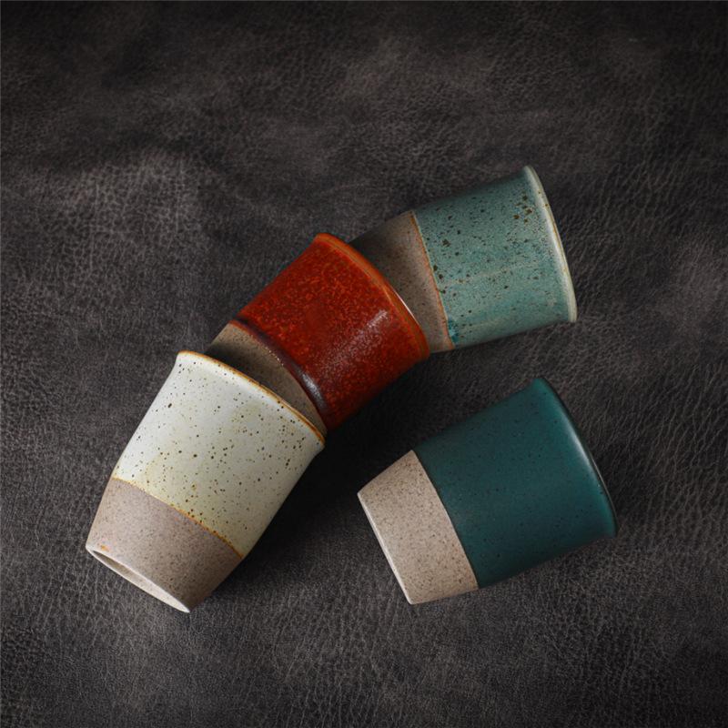 Ceramic Tea Cup Coarse Pottery Cup Personal Teacup Ceramic Retro Teacup Kung Fu Large Tea Bowl Kiln Change Single Cup