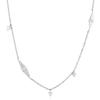 ANIA HAIE Geometric Sparkle 925 Silver Chain Necklace N053-06H