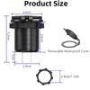 USB Car Fast Charger Socket Dual Qc3.0 Quicker Charger Adapter with Switch for 12-24v Marine Motorcycle Truck