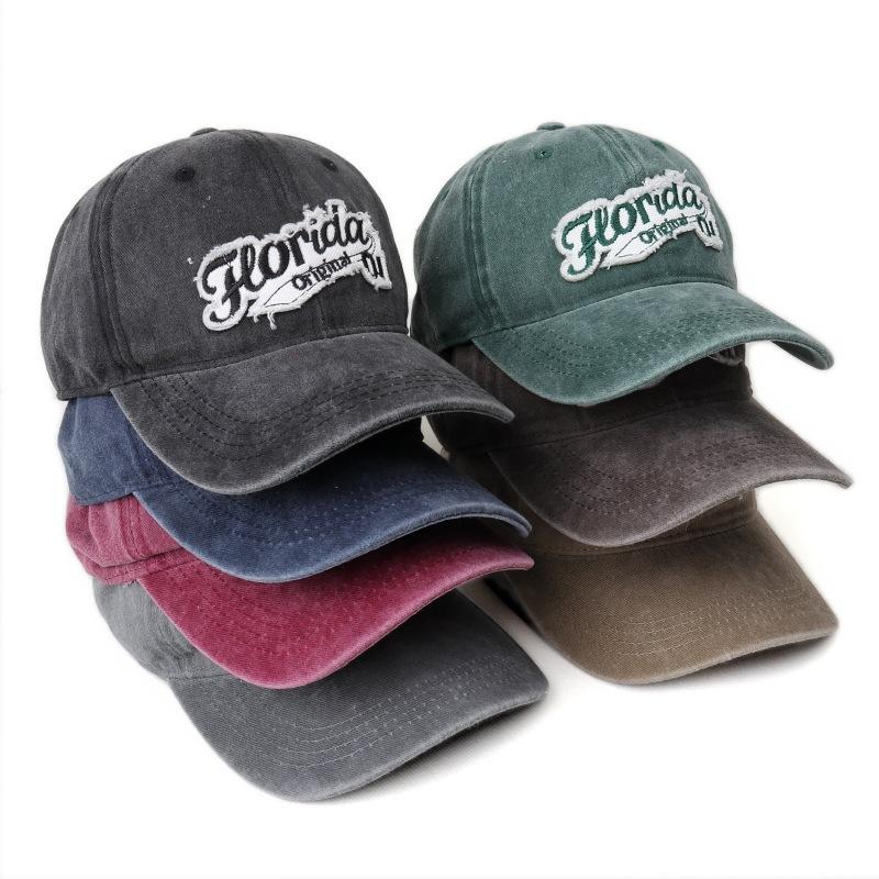 2026 Spring/Summer Unisex Cotton Baseball Cap Vintage Washed with Alphabet ALWAYS Embroidery - Hip-Hop Inspired Snapback Design
