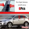 New Hot 6PCS Polished Pillar Posts Fit For Opel Antara 2008 - 2013 Window Trim Cover BC Column Sticker