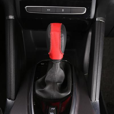1 Stuk Zwart Leer Auto Versnellingspook Knop Beschermhoes Case voor Samsung QM6 2017 2018 Accessoires
