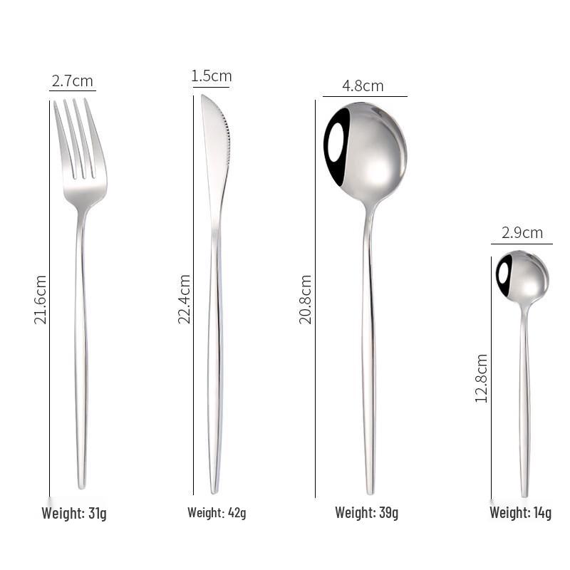 Abay 304L Stainless Steel 8-Piece Cutlery Set