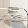 10Pcs Non-marking Transparent Glitter Hangers Non-slip Clothes Drying Rack Laundry Hanger  Wardrobe