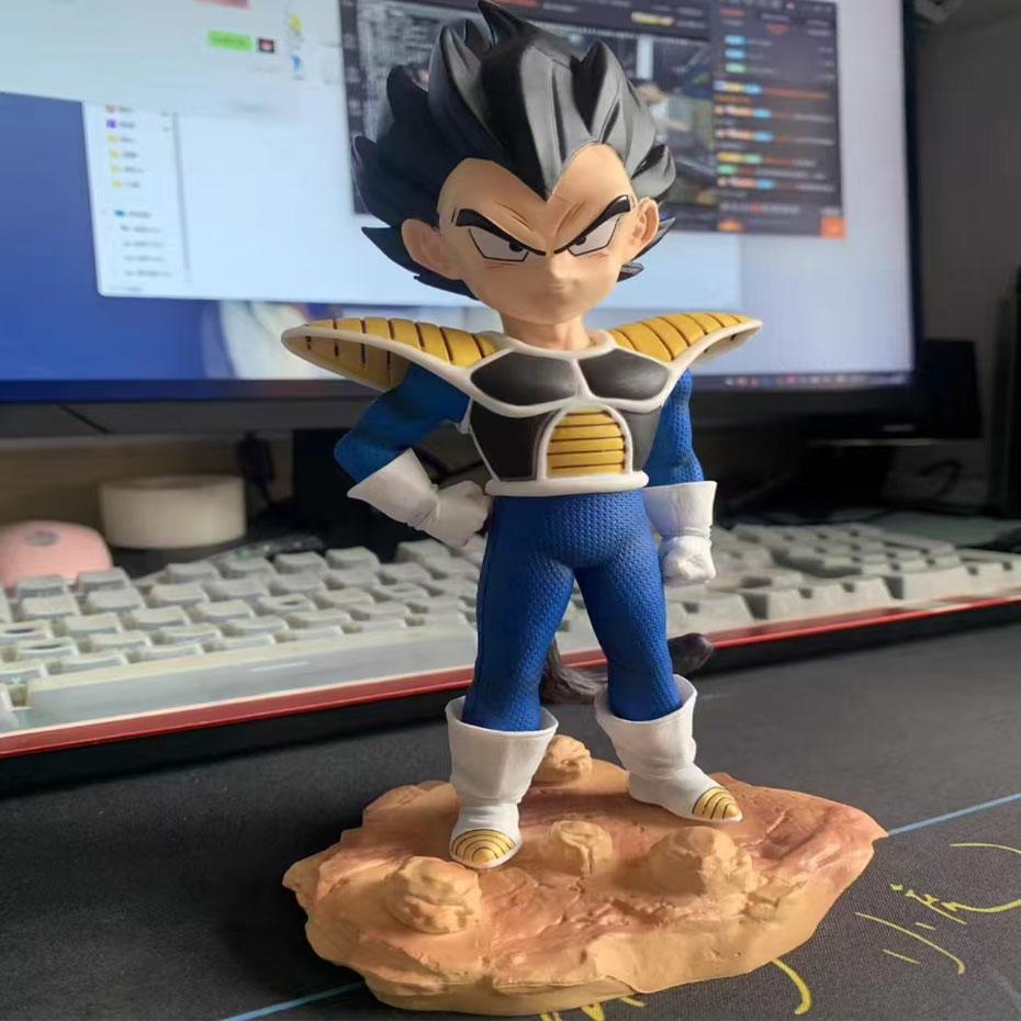 

21cm Anime Dragon Ball Childhood Small Vegeta Prince Action Figure Model PVC Toy Doll Desktop Decorate Gift