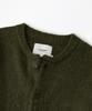 Outstanding Brushed Wool Round Neck Cardigan_Melange Olive