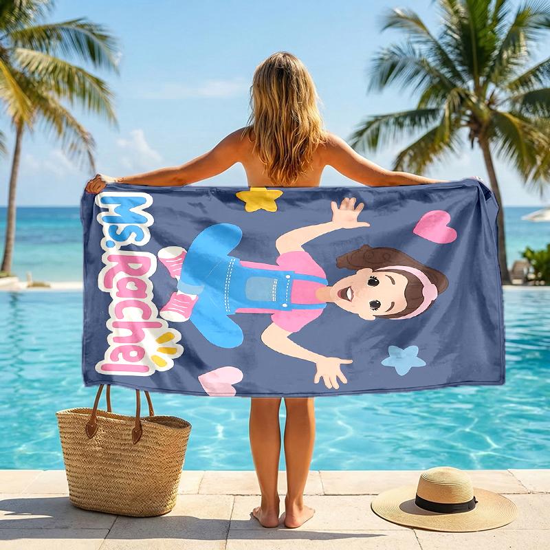 Ms Rachel Fashion Beach Towel: Ideal for Summer Adventures Soft, absorbent and quick drying suitable for swimming and bathing
