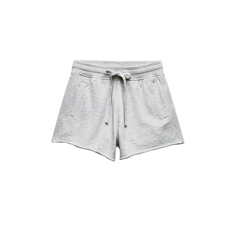 

Весенний новый свитшот из рубчатой фланели с коротким рукавом 3253318 Эффект стирки Повседневные шорты 3253319 Speckled gray shorts M