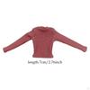 1/6 Long Sleeve Tops Doll Clothing Action Figure Clothes Miniature Casual for 12 Inch