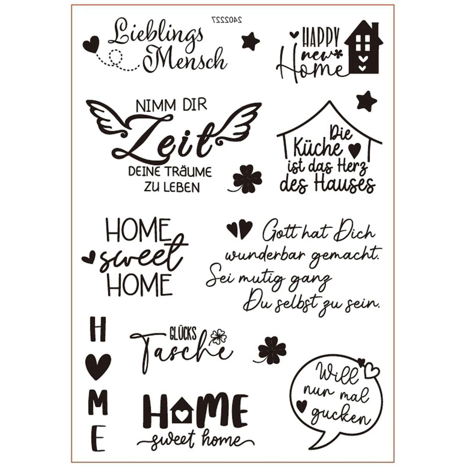 

Немецкие слова благословения Наклейка-переводка Водная наклейка для свечи, керамической кружки, стеклянной посуды, деревянной мебели 7