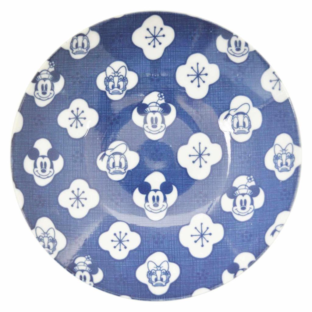Disney Mickey Mouse Friends Dinnerware Pair 2 Curry Pasta 4 13cm Dishwasher and Microwave Japanese Miscellaneous Made in & Set, Plates, 2-Person Set,