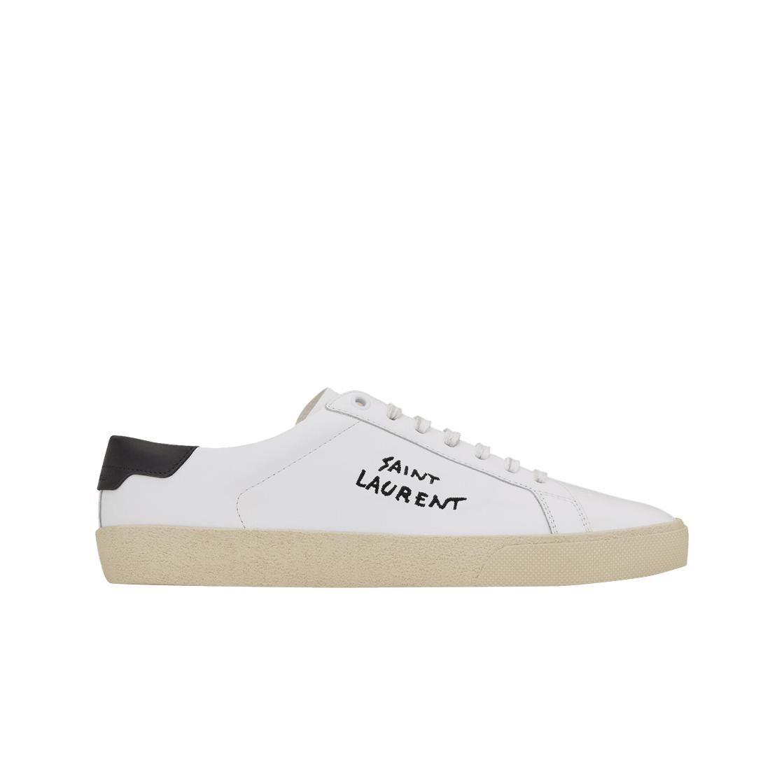 

(в) Кроссовки Saint Laurent Court Classic Sl/06 Белые Черные EU 36W