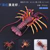 Grande Taille Animaux Marins Simulation Animaux Marins Figurines d'Action Bernard-l'ermite Poisson-lune Poulpe Homard Modèle Figurines Océaniques