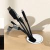ABS Cord Hole Cover For Office Desk Wire Organization Modern Cable Management Desk Grommet For Neat Work
