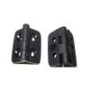 10Pcs Mini Black Plastic Hinge Acrylic Folding Hinge Light Duty Cabinet Door Hinge DIY Door Bearing Butt Hinges Hardware