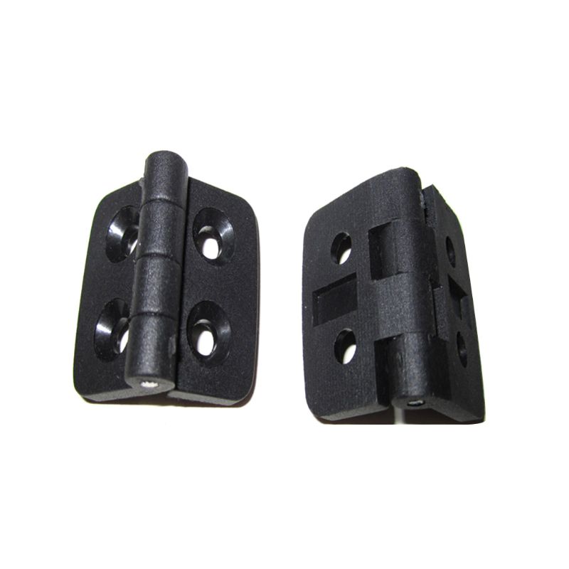 10Pcs Mini Black Plastic Hinge Acrylic Folding Hinge Light Duty Cabinet Door Hinge DIY Door Bearing Butt Hinges Hardware