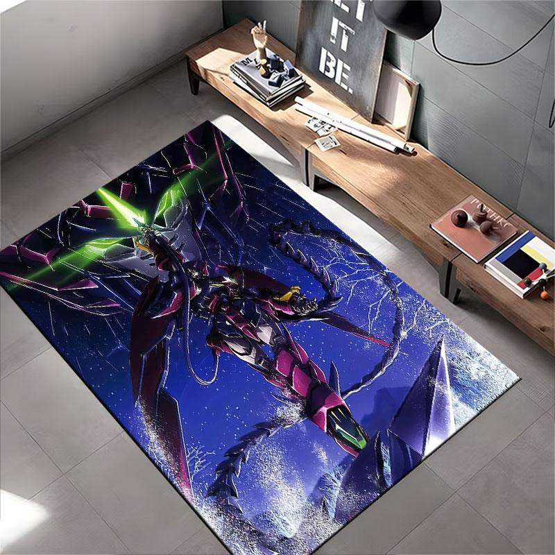 Mecha Warrior With Green Blade Suitable As a Non-slip Mat for the Living Room or Bedroom Sofa