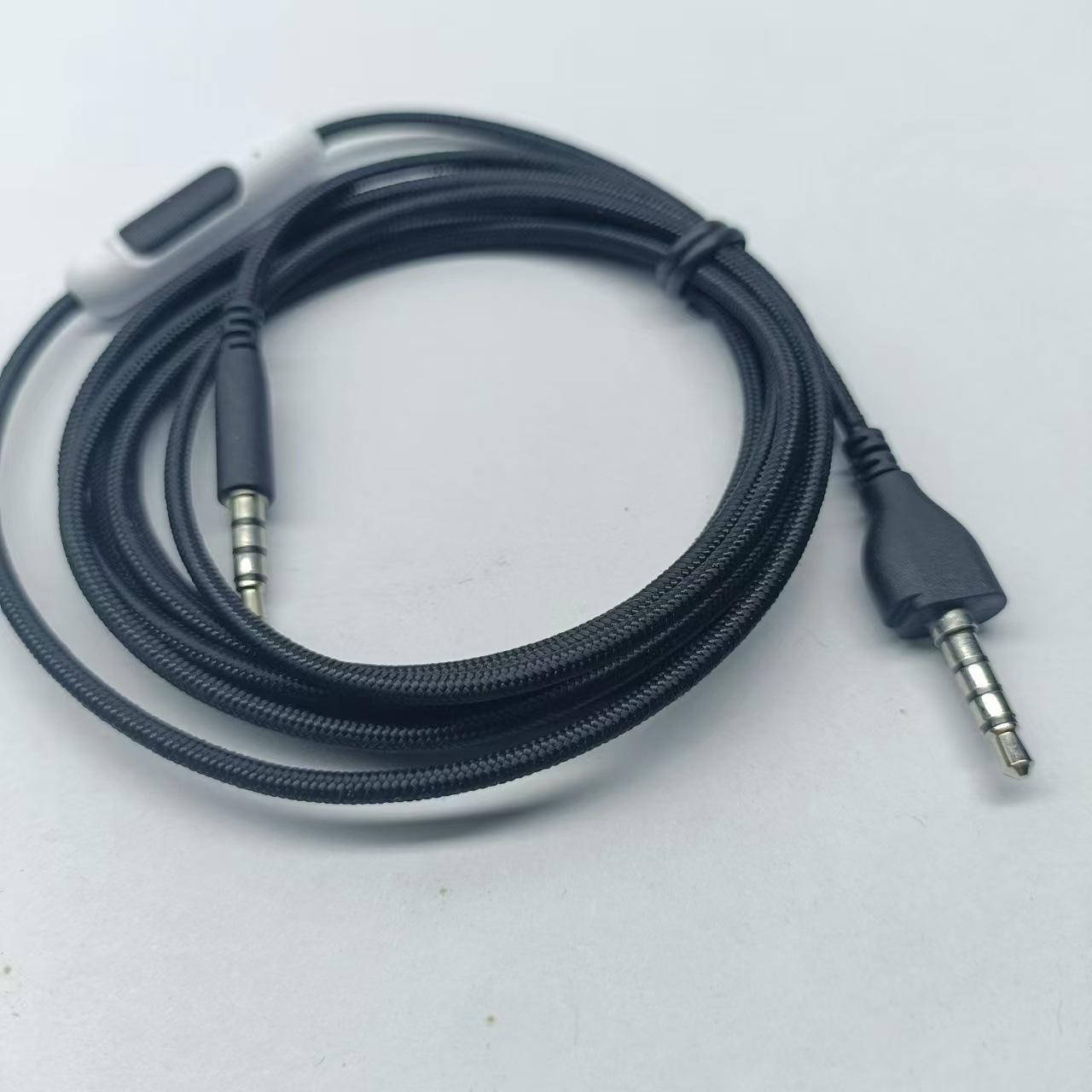 

High quality audio cable For Alienware AW920h Headset Gaming Headphone Audio Cable Upgrade Cable Microphone Plug and Play білий