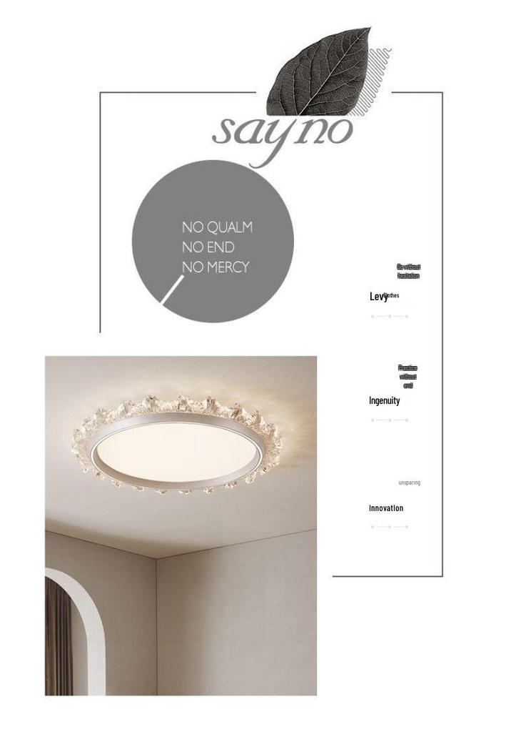 Modern Smart Bedroom Ceiling Light, Full Spectrum Eye-Care, Luxury Design