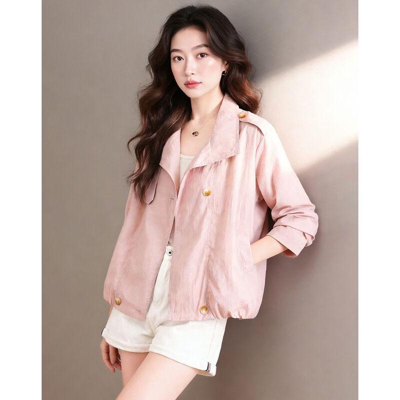 D.F.DEAR Women's Elegant Lapel Casual Jacket