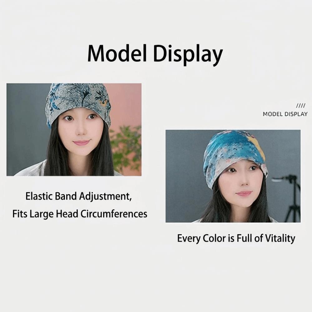 Double-sided Beanie Cap Camouflage Ear Protection Hat Fashion Cover Head Cap for Women