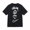 Camiseta Casual de Manga Corta para Hombre de Algodón con Estampado de Letras Corte Holgado Estilo Streetwear