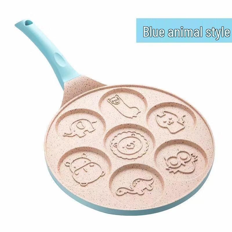 Seven-Hole Non-Stick Waffle & Egg Frying Pan