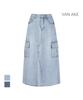 VANAKE Cargo Pocket Denim Skirt_Vb44Dku201Z