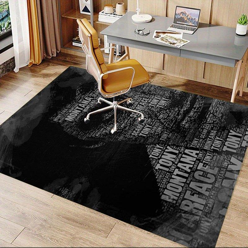 1pc Scarface Office Carpet Chair Mats Soft, Comfortable, All Season,Perfect for Home, Bedroom, or Office Decor, Perfect Gift for