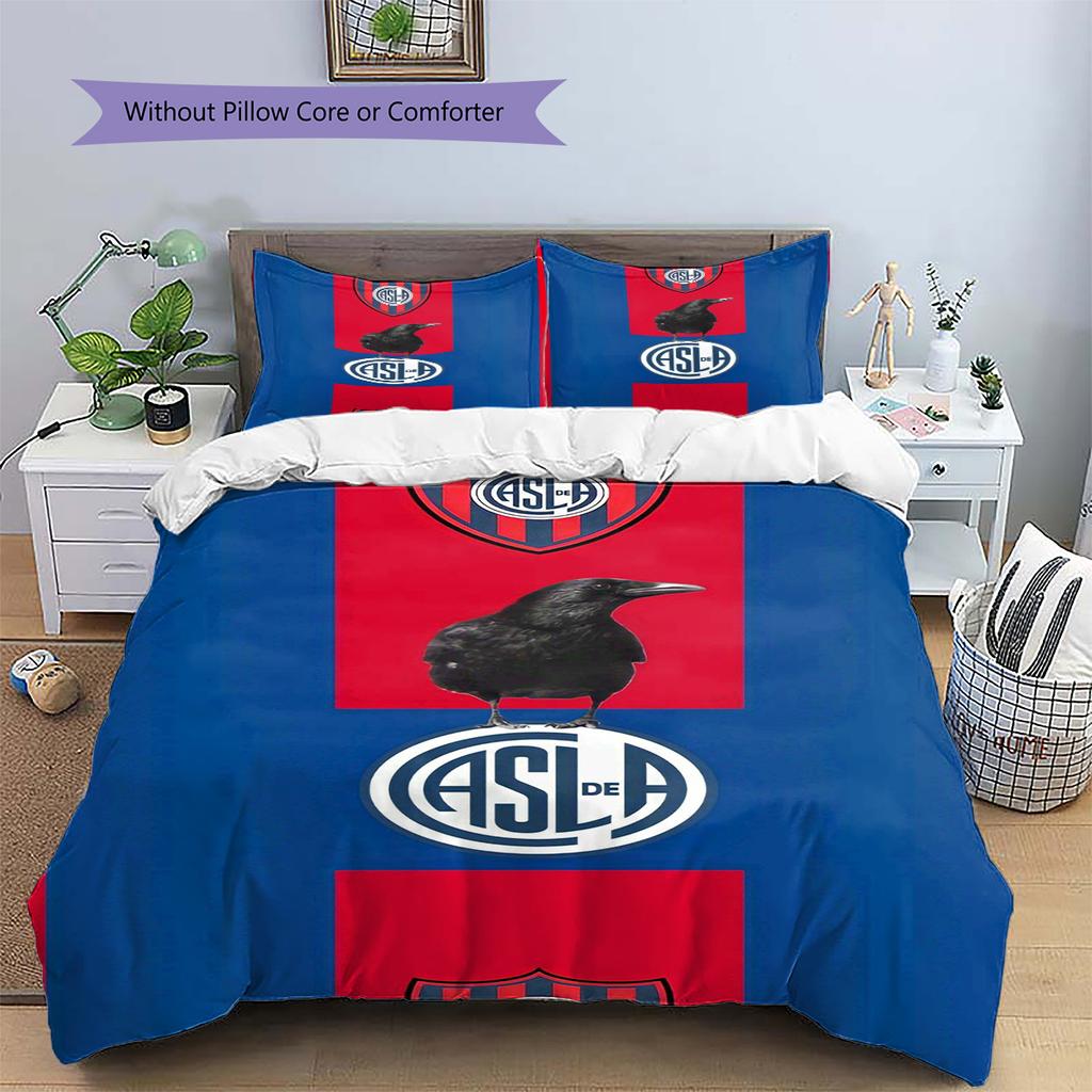 SAN LORENZO Pattern Bedding Set Quilt Cover Pillowcase Home Decor Gift (1 * duvet cover + 2 * pillowcase, without core)