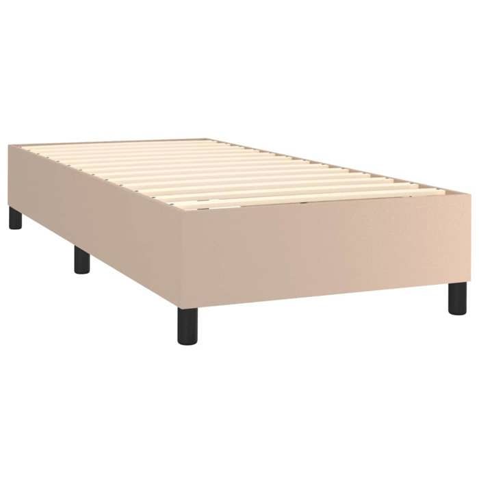 Maison Exclusive - Sommier à lattes de lit avec matelas Cappuccino 90x200 cm
