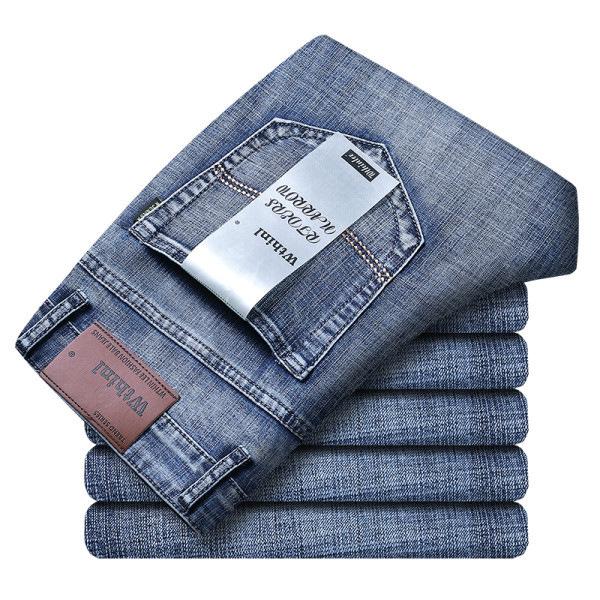 Spring and Autumn Jeans Men's Straight Loose Stretch Casual Pants Slim Men's Pants