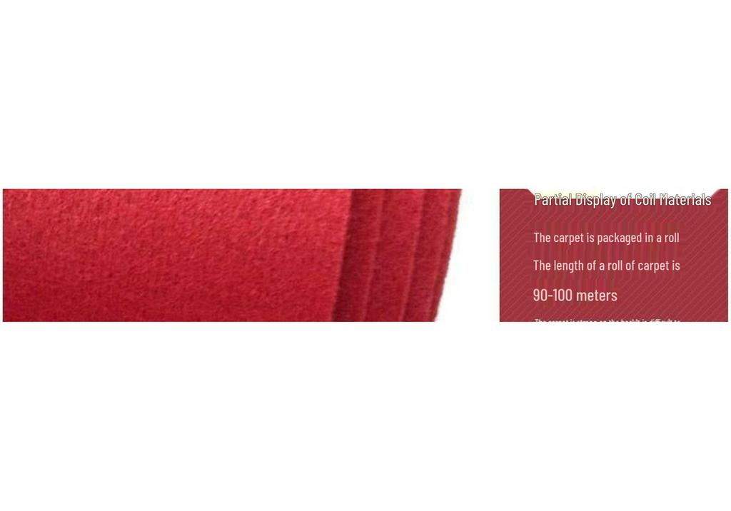 Red Velour Flocking Wedding Celebration Carpet