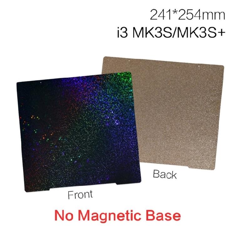 3D Printer PEI Board Stainless Steel Plate for Prusai3 MK3 Film Double Sided PEY PEO Spring Steel Sheet 241x254mm